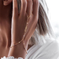 Minimalist Creativity Infinite Symbol Number 8 Bracelet Women's Finger Chain Jewelry Gift Clothing Accessories