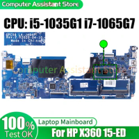 For HP X360 15-ED Laptop Mainboard LA-J494P L93870-601 L93868-601 i5-1035G1 i7-1065G7 Notebook Motherboard