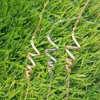 Kalung Wanita Model Koyek Motif Keong Full Mata Lapis Emas