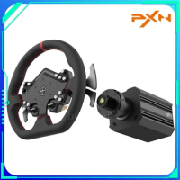 PXN V12 Gaming Steering Racing Wheel Lite 6Nm Real Direct Drive Force Feedback Simulator for 7/8/10/11/PS4/Xbox One PC Windows
