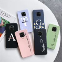 Custom Name Personalized Cover for Xiaomi Redmi Note 9 Case Note9s Soft Silicone Phone Case For Xiaomi Redmi Note 9 Pro Note 9S