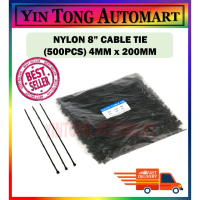 NYLON 8\ CABLE TIE (500PCS) 4MM x 200MM"