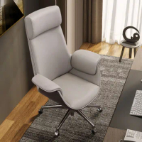 Recliner Bedroom Office Chairs Leather Comfy Black Lounge Rolling Gaming Computer Chair Living Room Chaise De Bureaux Furniture