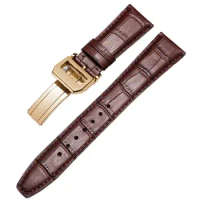 PCAVO Watch Bracelet For IWC PILOT WATCHES PORTOFINO PORTUGIESER Men Strap Watch Accessorie Real Leather Watch Band Watch Belt