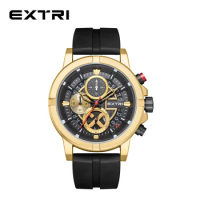 Extri New Fashion Silicone Quartz Watch Trend Students Candy Color Jelly Watches Gifts Relogio Chronograph Multifunction