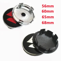 4Pcs 56mm 60mm 65mm 68mm Wheel Center Hup Cap Rims Cover Retrofit Dust-Proof Badge Auto Styling AccessoriesBlack Silver Red