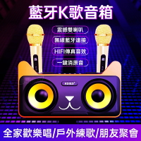 ✿維美✿ SD-305藍牙K歌音箱(2色可選) 家庭無線麥克風卡啦OK音響