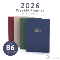 [COD] [tiktok]Lemon'S: B6 Weekly Planner 2026 (Gold Foil): All 4 Designs.