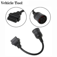 OBD2 Diagnostic Tool 9 Pin For Cummins Deutsch J1939 9pin to 16pin Truck Cable J1939 9 pin to OBDII16 PIN Female Connector