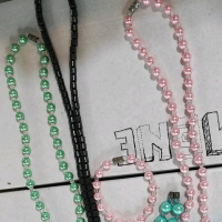 jam gelang dan kalung bulat silver