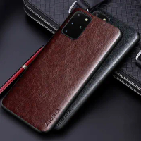 Luxury PU leather Case for Samsung Galaxy S20 Ultra Plus FE 5G coque Business solid color design cover for galaxy s20 ultra case