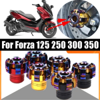 For HONDA Forza 125 FORZA 350 FORZA 300 250 2018 - 2021 Motorcycle Accessories Front Wheel Axle Fork Slider Crash Pad Protector