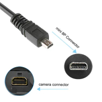 1.5M 8 Pin UC-E6 Camera USB Data Cable Cord For Panasonic Lumix DMC-FX7, DMC-FX07, DMC-FX8, DMC-FX9, DMC-FX10, DMC-FX12, DMC-FX3