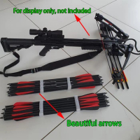 12pcs Hunting Archery Crossbow Bolts Carbon Arrow 16/17/18/20 /22Inches Spine 400 For crossbow bolts bow Archery