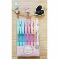 ปากกา SARASA Clip : Milk color set 8สี สินค้ามาใหม่ประจำเดือนนี้