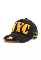 Kings Collection NYC刺绣黑色可調節棒球帽 KCHT2357