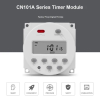 CN101A 5V 12V 24V 110V 220V Digital Timer Switch 7 Days Weekly Programmable Time Relay Programmer Built-in Rechargeable Battery