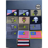 Patch ธงชาติสหรัฐอเมริกาด้านหลังมีตีนตุ๊กแก คําแนะนําผลิตภัณฑ์ใหม่ของเดือนนี้