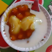 Bubur Sumsum + Candil ( Biji Salak ) - Cup 16oz - Santan Pisah