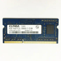 ELPIDA DDR3 RAMS 4gb 1600MHz DDR3 4GB 1Rx8 PC3L-12800S-11 ddr3 Laptop memory 4GB 1600 ram