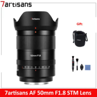 7artisans AF 50mm F1.8 STM Auto Focus Lens Full-Frame Large Aperture Prime Lens For Sony FE ZVE10 A6000 A7C II Nikon Z Z7II Z5