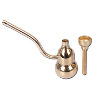 1pc Multifunctional Coppery Brass Water Pipe Smoking filter Cigarette Holder Gold Mini Hookah Narguile