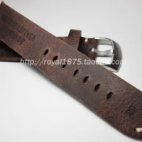 Retro Brown Handmade Genuine Leather Watch strap 18mm 19mm 20mm 21mm 22mm Watch Band Men For Omega for Tissot Watchband