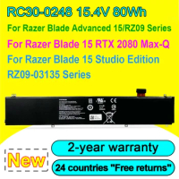 RC30-0248 Laptop Battery For Razer Blade Stealth 15 2018 2019 2020 2021 RTX 2060 2070 2080 Max-Q RZ09-02386 RZ09-02385W71-R3W1