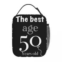 50th Birthday Gift Insulated Lunch Tote Bag 50 Years Old Born In 1973 Lunch Container Portable Cooler Thermal Lunch Box Picnic