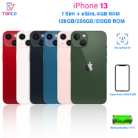 iPhone 13 128/256/512GB ROM 4GB RAM Genuine Super Retina OLED 6.1" Face ID 12MP NFC A15 IOS Apple iPhone13 5G 98% New Cell Phone