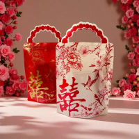 In Stock Wedding Candy Bags Chinese Style Wedding Candy Bags Wedding Candy Boxes Engagement Gift Can