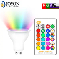 GU10 LED Lamp RGB 8W RGBW RGBWW GU10 Led Spots Light 220V 110V RGB Lamp Bombillas Led GU 10 16 Colors with Remote Control