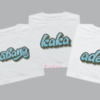 Baju Pasangan Keluarga Abang Adek Kaka / Kaos Couple Abang Kaka Adek Soulmate / Atasan Anak Premium 