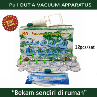【24j】Set Bekam (12pcs cawan | Bekam Set 12pcs cawan)  Termasuk pam tangan Set Kn bekam  Body Care Ea