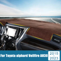 Car Accessories For Toyota Alphard Vellfire AH30 Hybrid 2015-2020 2021 2022 2023 Dashboard Cover Avoid Light Mat Anti-UV Carpet