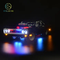 Kyglairng DIY LED Light Lighting Kit For LEGO 42111 Technic Speed Champion Dom's Challenger Furious(only light kit included)