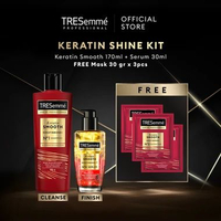 [LIMTED PROMO] KERATIN SHINE KIT -TRESemme Keratin Smooth Shampoo [170 mL] + Hair Serum [30 mL] + FR