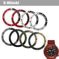 37mmx29mm Flat Watch Bezel Insert Fit For Mod Seiko Tuna NH35 NH36 Watch Case Men's Watches Replace Bezel Insert Ring