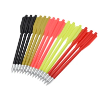 12Pcs Colored Plastic Crossbow Bolts Hunting Shooting Archery Compound Bow Practice Arrows (Not Including Crossbow)