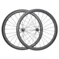 700C Light 1340g Road Disc Bicycle Tubeless Carbon Wheels 38mm High 25mm Wide Novatec D411SB D412SB Wing 20 Cyclocross Wheelset