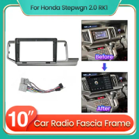 2Din Android 10" Car Radio Fascia Frame For Honda Stepwgn 2.0 RK1(right) Stereo Mount Bezel Faceplate Dash Fitting Panel Kit