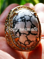 Batu akik pirus kuno Mesir putih jumbo