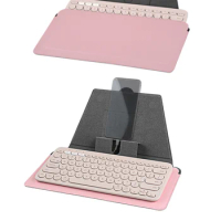 Geekria Compact Keyboard Case with Smartphone and Tablet Stand, Keyboard Cover Compatible with Logitech K380 Wireless (Pink)