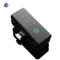 YYHC-Keyless Sliding Locks Tuya App Wifi 1 Inch Digital Lockset Smart Gate Rim Slide Glass smart Door Lock