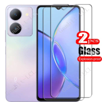2PCS FOR For Vivo Y27S 6.64" Tempered Glass Protective Cover ON VivoY27S V2322 Screen Protector Film