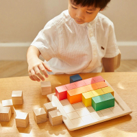 【Plantoys】彩色方塊基礎數數組(木質木頭玩具)