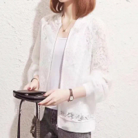 【LANNI 藍尼】★棒球帽蕾絲防曬外套(女外套/休閒/百搭/防曬)