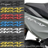TTqpee 2pcs For BEAT Logo Emblem 3D Gel Sticker Decor for  Beat FI Motorcycle Motor Bike Scooter Bod