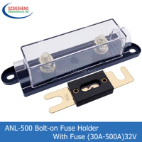 ANL-500 Fuse Holder Bolt-on Fuse Automotive Fuse Holders Fusible Link With Fuse 40A 60A 70A 80A 100A 200A 250A 300A Fuses AMP