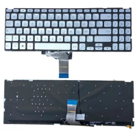 New French For Asus Vivobook X509 X515 X509B X509D X509F X509J X509M X509U Laptop Keyboard Silver Backlit